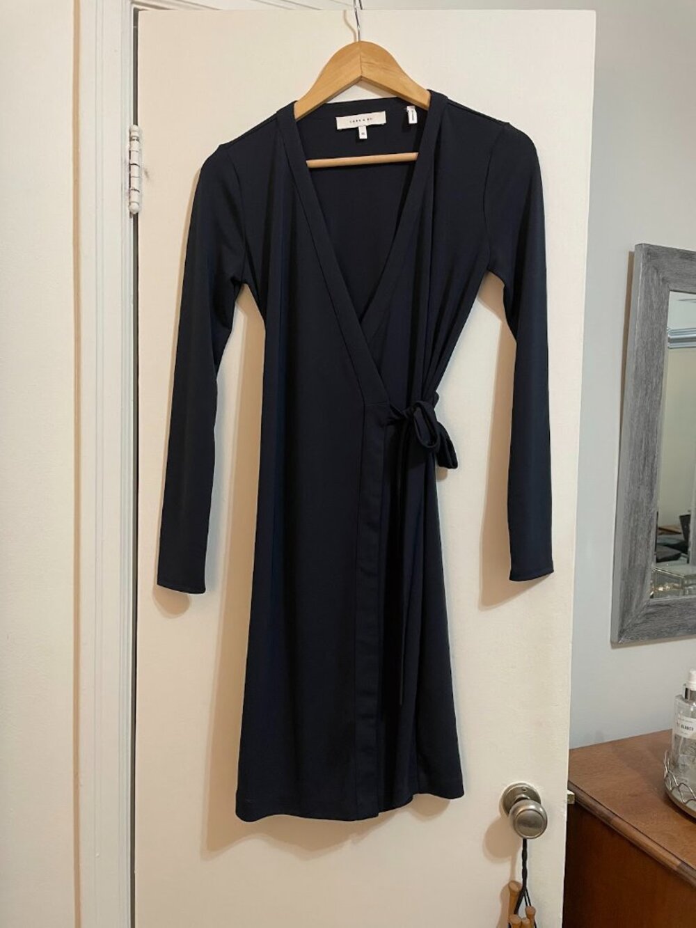 Navy Wrap Dress – Lark & Ro, Size XS